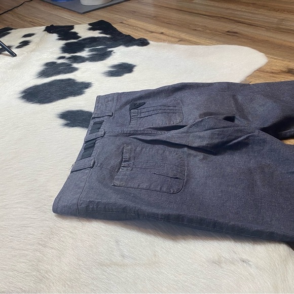 Anthropologie Sitwell grey wide-leg cut cropped mid rise pants - Picture 12 of 12